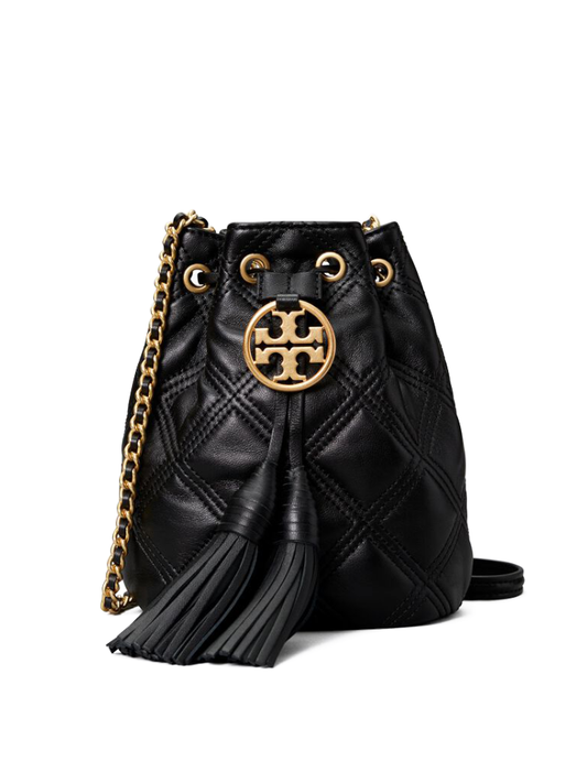 Tory Burch Fleming Soft Mini Bucket Bag Black