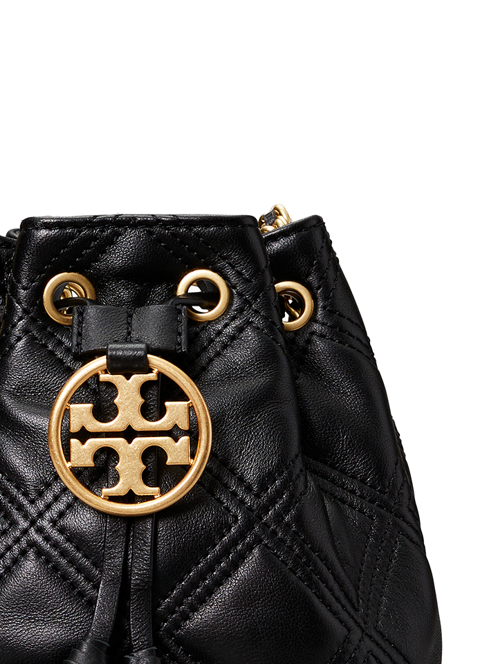 Tory Burch Fleming Soft Mini Bucket Bag Black