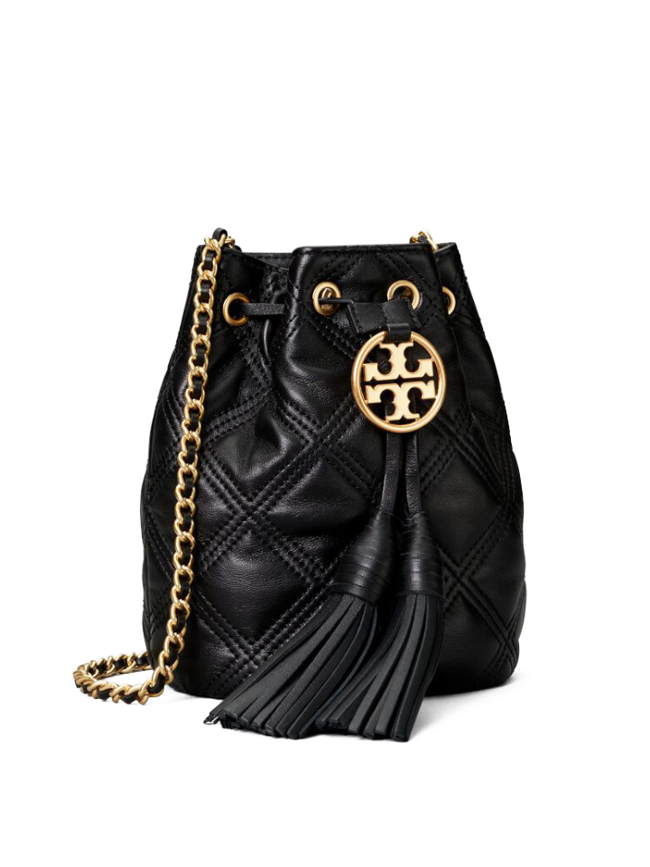 Tory Burch Fleming Soft Mini Bucket Bag Black