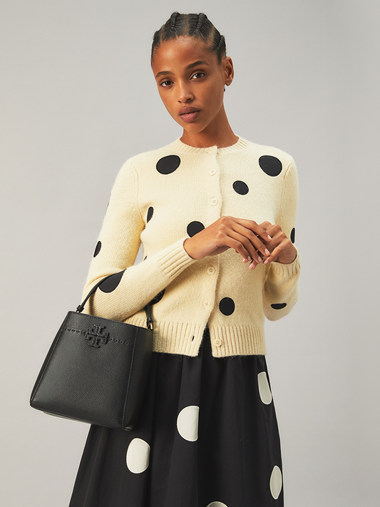 Tory Burch 74956 McGraw Small Bucket Bag Black