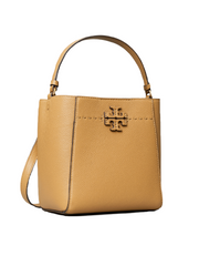 Tory Burch 74956 McGraw Small Bucket Bag Tiramisu