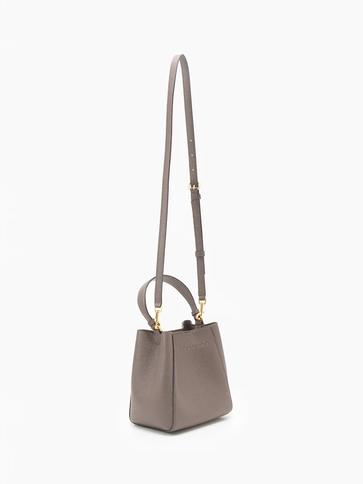 Tory Burch 74956 Mcgraw Small Bucket Bag Silver Maple