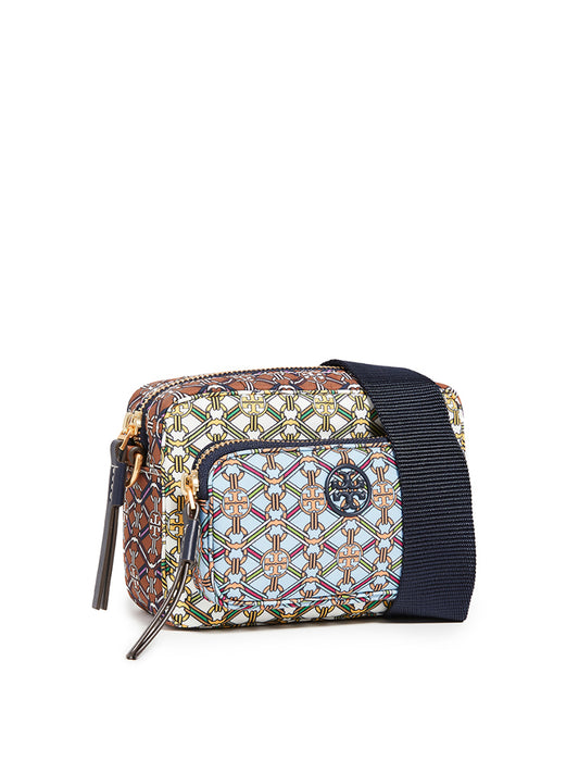 Tory Burch 75210 Piper Printed Mini Bag Gemini Medallion Ribbon