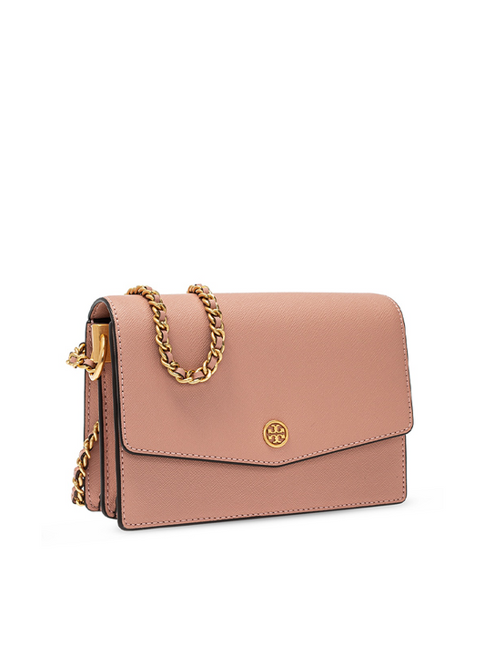 Tory Burch 75247 Robinson Mini Shoulder Bag Pink Moon