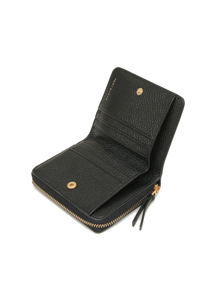 Tory Burch 75400 Britten Mini Wallet Black