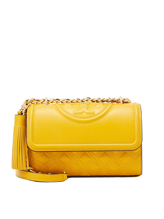 Tory Burch 75576 Fleming Small Convertible Shoulder Bag Golden Crest