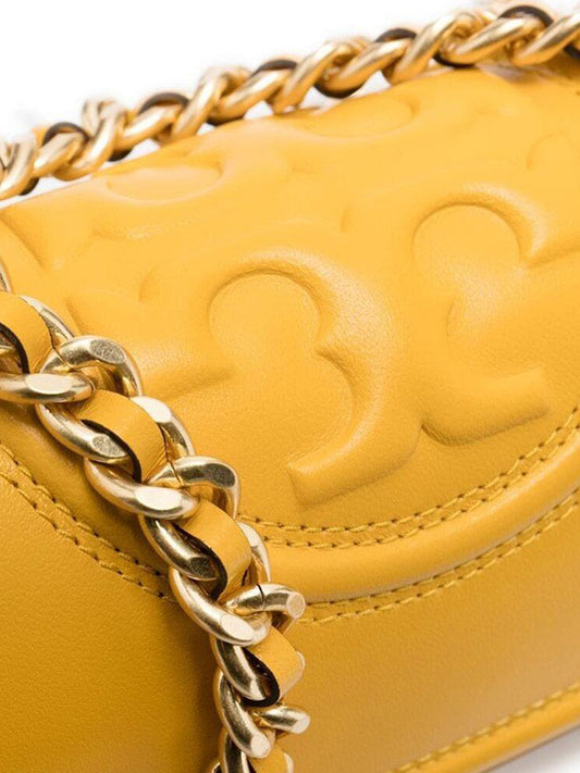 Tory Burch 75576 Fleming Small Convertible Shoulder Bag Golden Crest