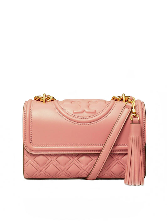 Tory Burch 75576 Fleming Small Convertible Shoulder Bag Pink Magnolia