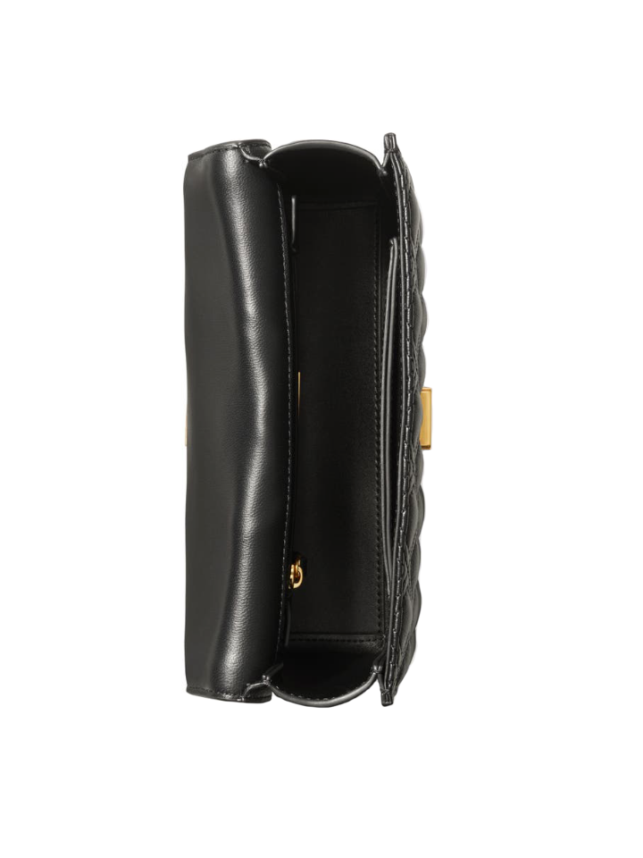 Tory Burch 75576 New Fleming Small Convertible Shoulder Bag Black