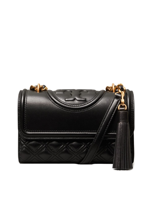Tory Burch 75576 New Fleming Small Convertible Shoulder Bag Black