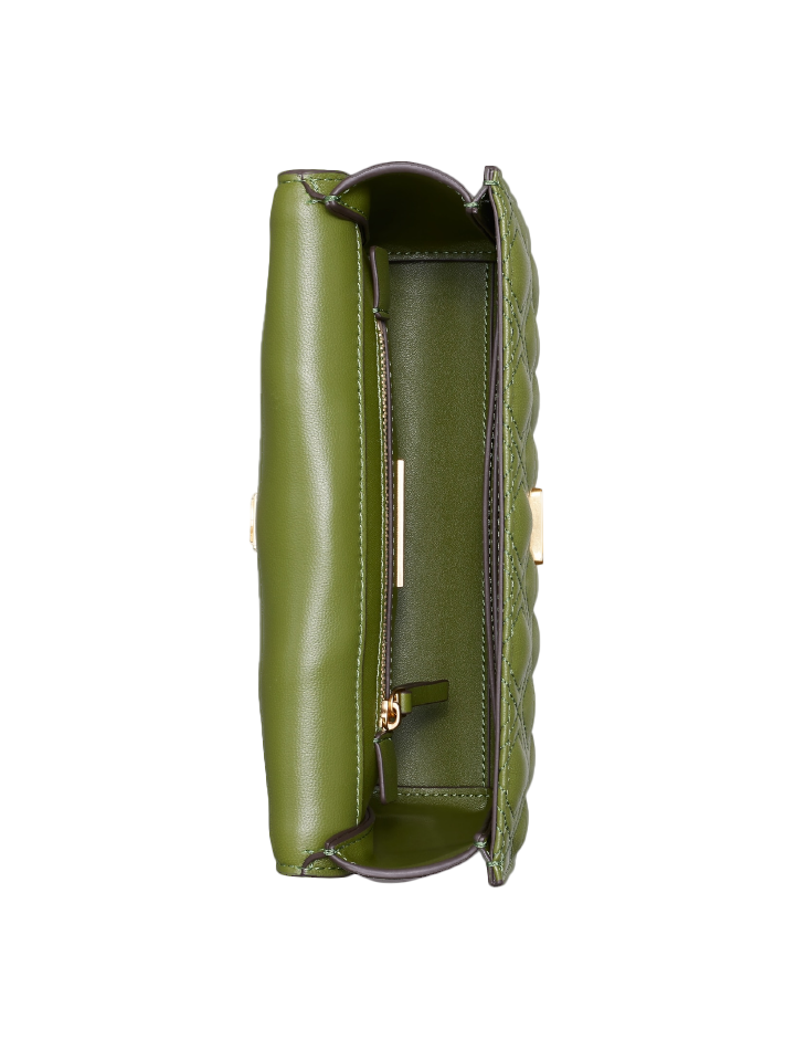 Tory Burch 75576 New Fleming Small Convertible Shoulder Bag Spinach