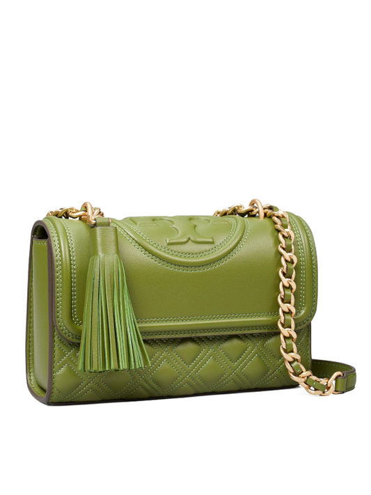 Tory Burch 75576 New Fleming Small Convertible Shoulder Bag Spinach