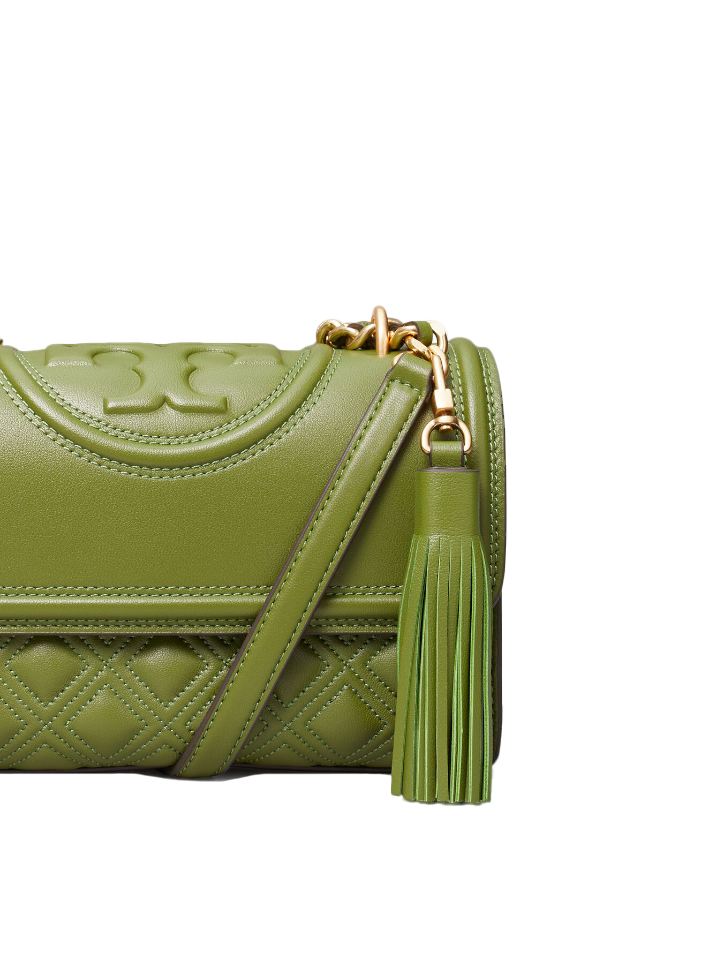 Tory Burch 75576 New Fleming Small Convertible Shoulder Bag Spinach