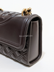 Tory Burch 75576 Small Fleming Convertible Shoulder Bag Tempranillo