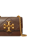 Tory Burch Eleanor Diamond Quilted Small Convertible Shoulder Bag Cold Brew