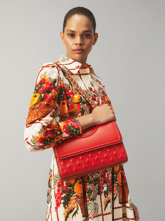    Tory-Burch-76997-Fleming-Convertible-Shoulder-Bag-Bearberry-Balilene-onmodel