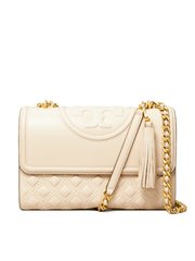 Tory Burch Fleming Convertible Shoulder Bag New Cream