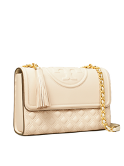 Tory Burch Fleming Convertible Shoulder Bag New Cream