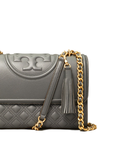 Tory Burch Fleming Convertible Shoulder Bag Overcast