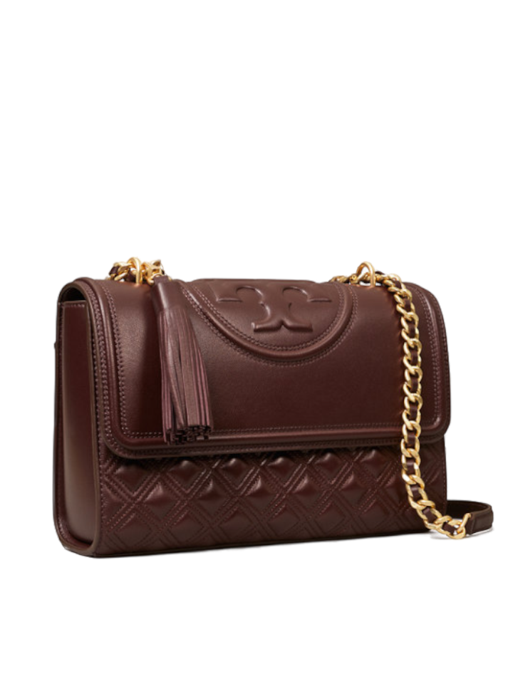 Tory Burch Fleming Convertible Shoulder Bag Tempranillo
