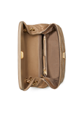 Tory Burch 77136 Fleming Soft Glazed Small Convertible Shoulder Bag Almond Flour