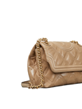 Tory Burch 77136 Fleming Soft Glazed Small Convertible Shoulder Bag Almond Flour