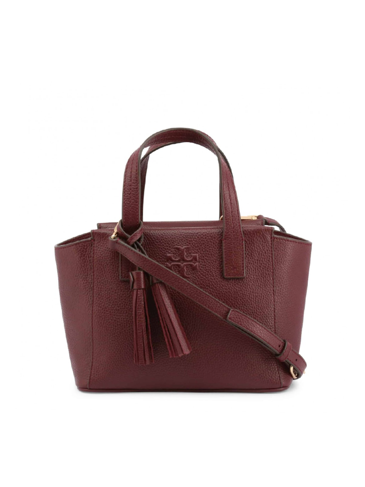 Tory Burch 77165 Thea Mini Slouchy Satchel Imperial Garnet