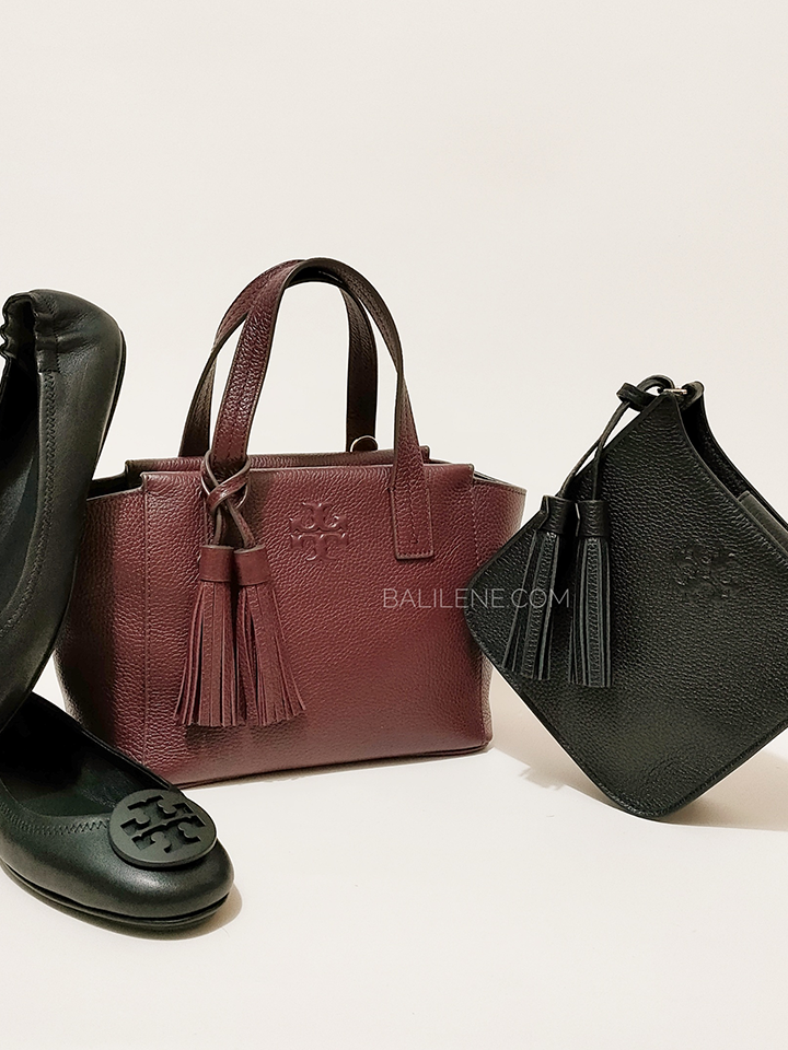 Tory Burch 77165 Thea Mini Slouchy Satchel Imperial Garnet