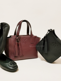 Tory Burch 77165 Thea Mini Slouchy Satchel Imperial Garnet