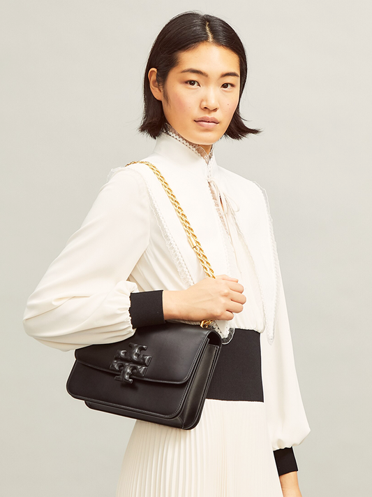 Tory Burch 77236 Eleanor Convertible Shoulder Bag Black