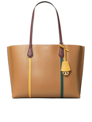 Tory Burch 78525 Perry Tote Colorblock Triplle Compartment Light Umber