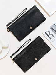 Tory Burch 78609 Emerson Slim Wristlet Envelope Wallet Black
