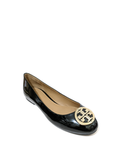 Tory Burch 79144 Benton 2 Ballet Flat Patent Leather Perfect Black