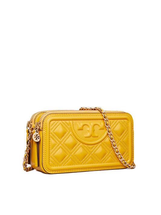    Tory-Burch-79403-Fleming-Double-Zip-Mini-Bag-Golden-Crest-Balilene-samping
