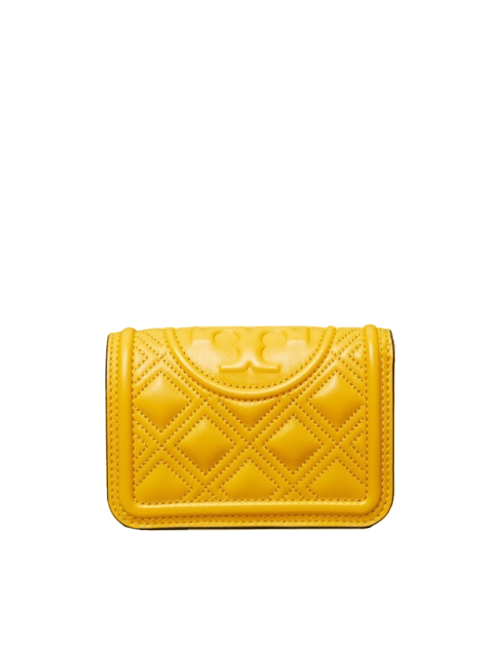 Tory Burch 79404 Fleming Medium Slim Wallet Golden Crest