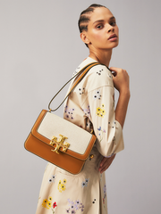 Tory Burch 79489 Eleanor Canvas Convertible Shoulder Bag Kobicha