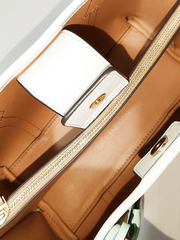 Tory Burch 80361 Perry Canvas Small Triple-Compartment Tote Bag