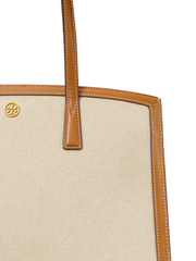 Tory Burch 80378 Walker Canvas Satchel Natural
