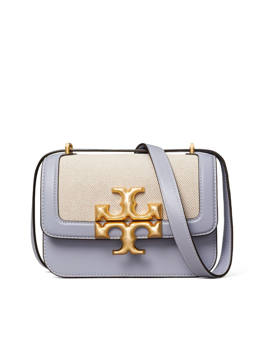 Tory Burch 80397 Eleanor Canvas Small Convertible Shoulder Bag Cloud Blue