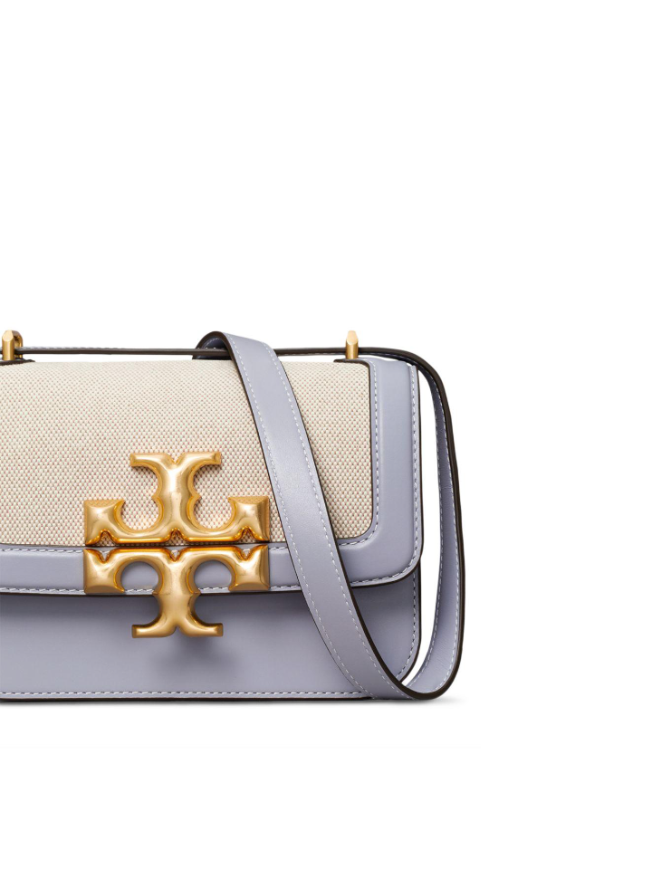 Tory Burch 80397 Eleanor Canvas Small Convertible Shoulder Bag Cloud Blue