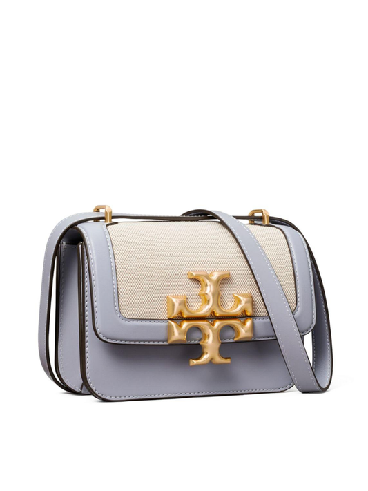 Tory Burch 80397 Eleanor Canvas Small Convertible Shoulder Bag Cloud Blue