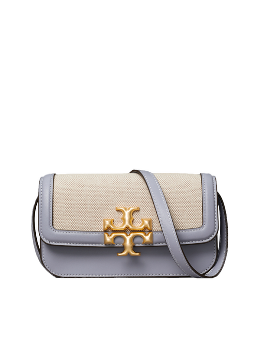 Tory Burch 80442 Eleanor Canvas Phone Crossbody Bag Cloud Blue