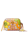 Tory Burch 80588 McGraw Printed Camera Bag Rust Wallpaper Floral