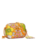 Tory Burch 80588 McGraw Printed Camera Bag Rust Wallpaper Floral