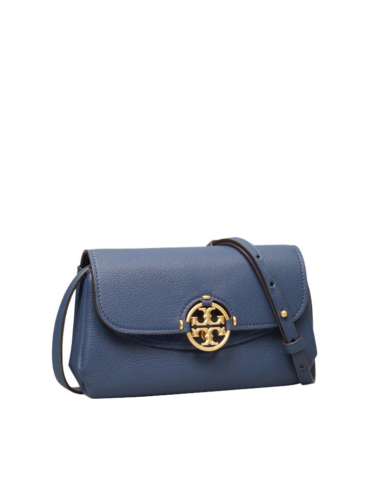 Tory Burch Miller Crossbody Wallet Bluestone