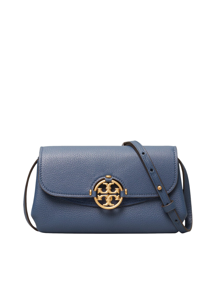 Tory Burch Miller Crossbody Wallet Bluestone