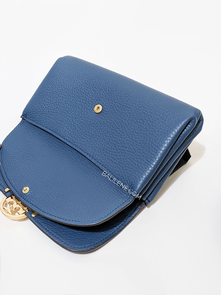 Tory Burch Miller Crossbody Wallet Bluestone