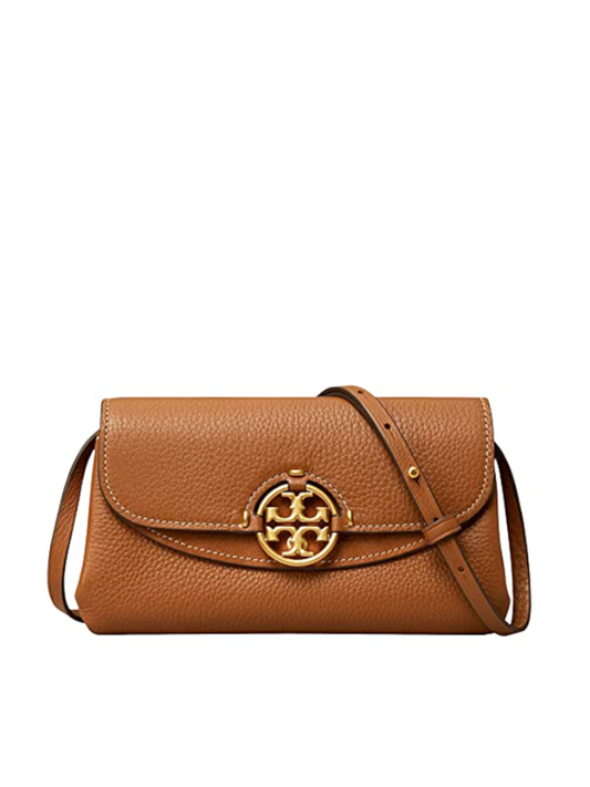 Tory Burch Miller Crossbody Wallet Light Umber