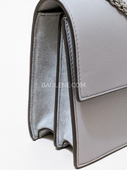 Tory Burch 81688 Miller Shoulder Bag Gray