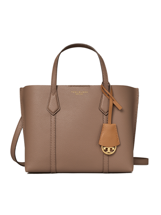 Tory Burch 81928 Perry Small Triple Compartment Tote Bag Clam Shell